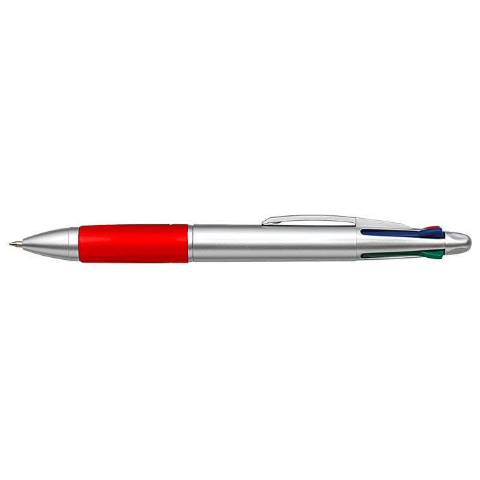 4 Colour Ballpoint Pen with Rubber Grip