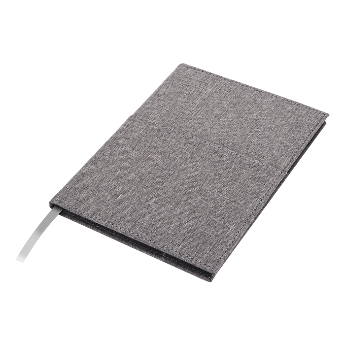 A5 Melange Notebook With Front Pocket