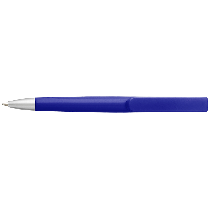 Rounded Clip Ballpoint Pen With Coloured Barrel