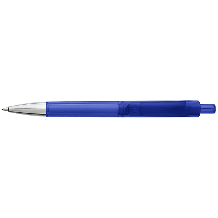 Ballpoint Pen With Transparent Coloured Barrel