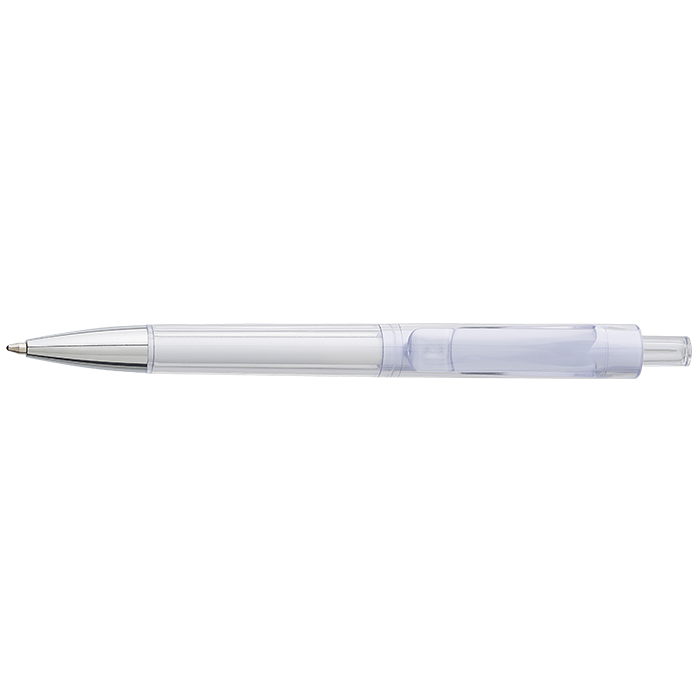 Ballpoint Pen With Transparent Coloured Barrel