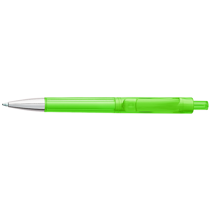 Ballpoint Pen With Transparent Coloured Barrel